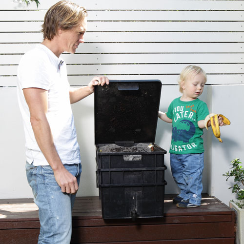 food scraps in a more environmentally friendly way than landfill, feeding them to animals, composting them or using a food recycling bin