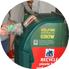 Plastic bag return bin